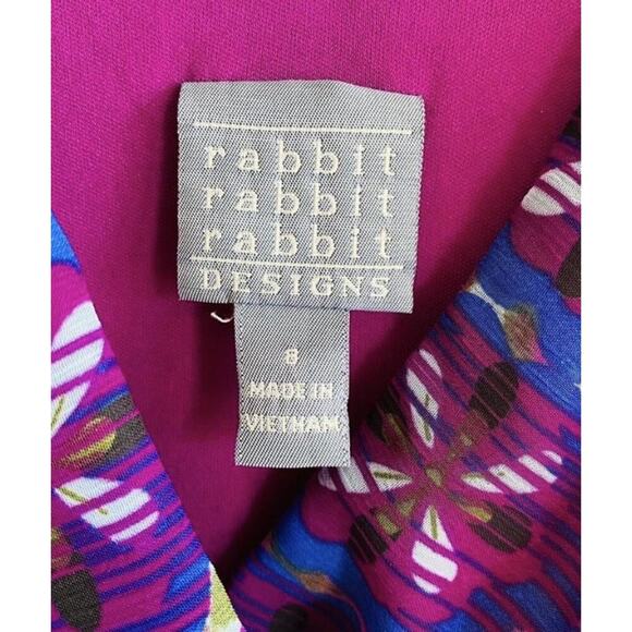 Boho Purple Multicolored Tie Dye Design Flowy Midi dress size 8 - Picture 6 of 6